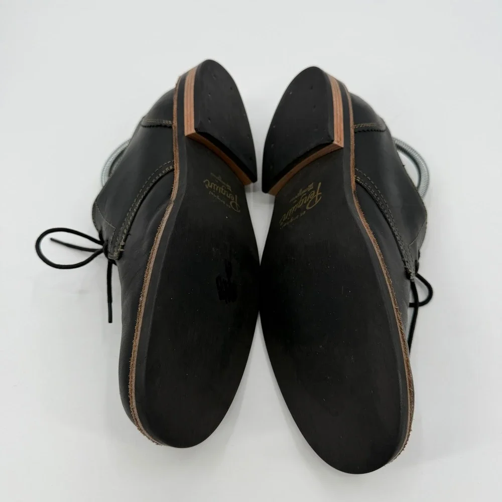 Original Penguin Munsingwear Black Leather Derby Dress Shoes Lace Up Round Toe‎